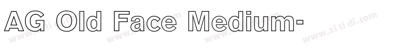 AG Old Face Medium字体转换